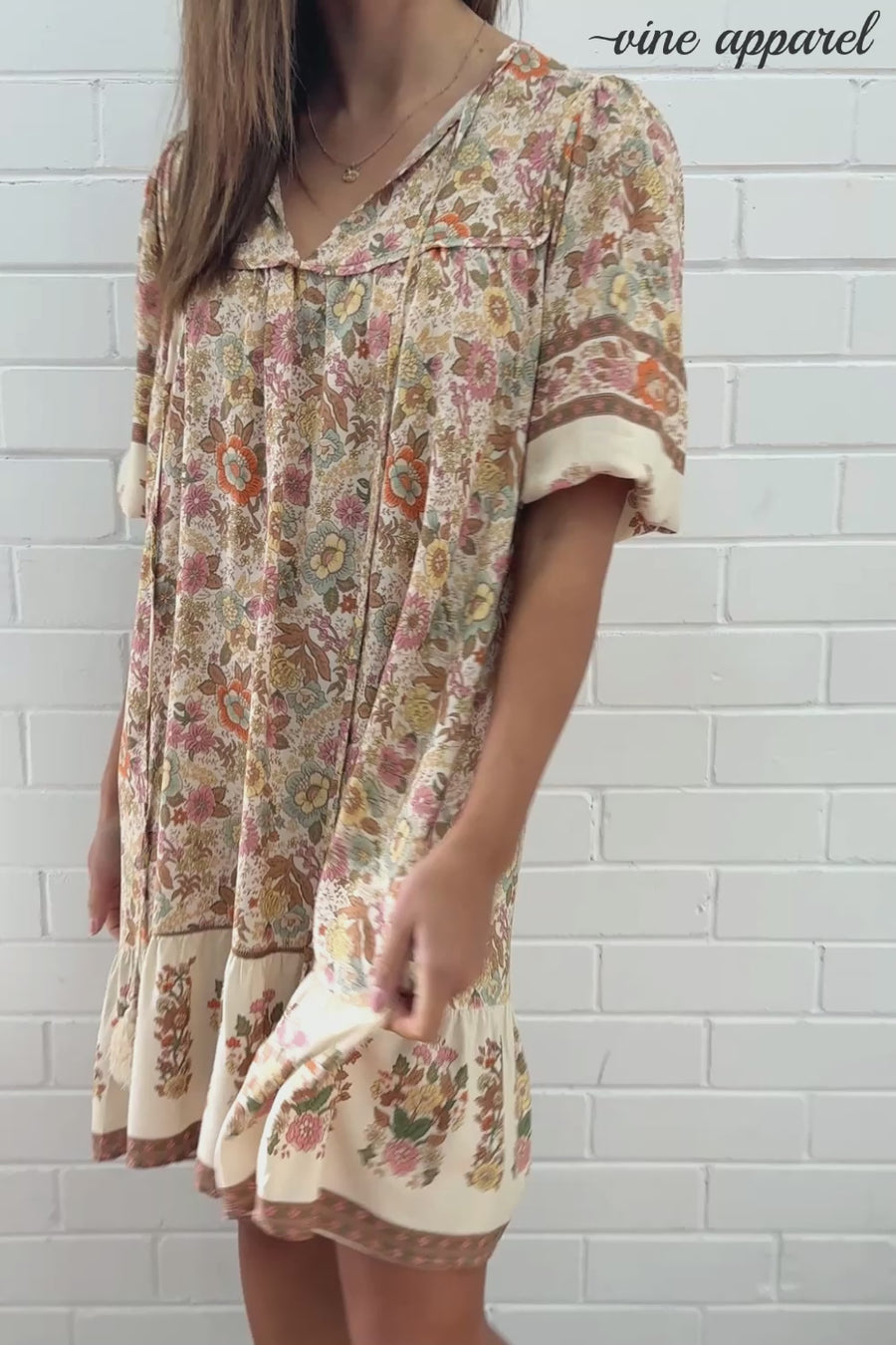 Cream Floral Multi