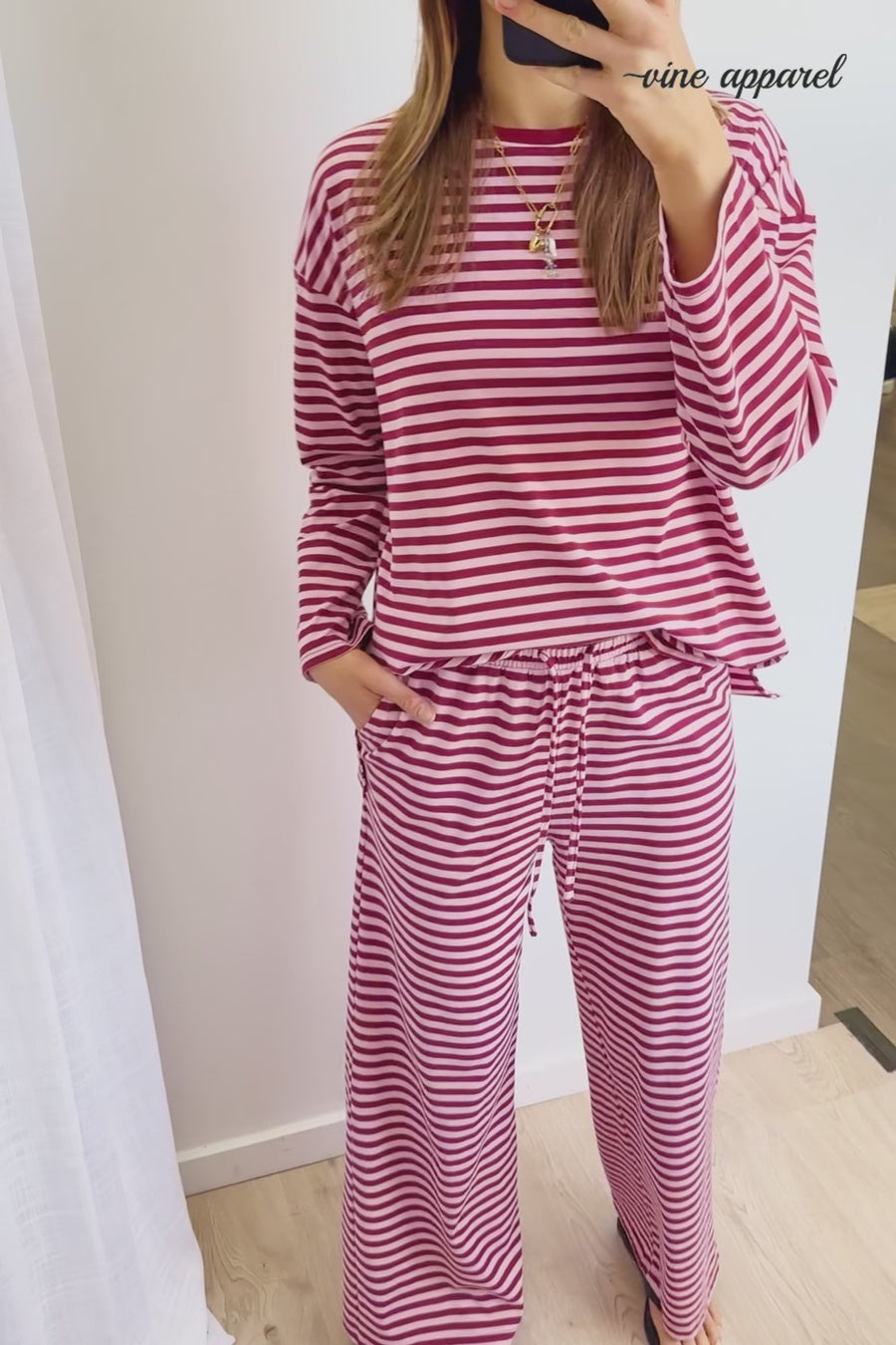 Burgundy Stripe