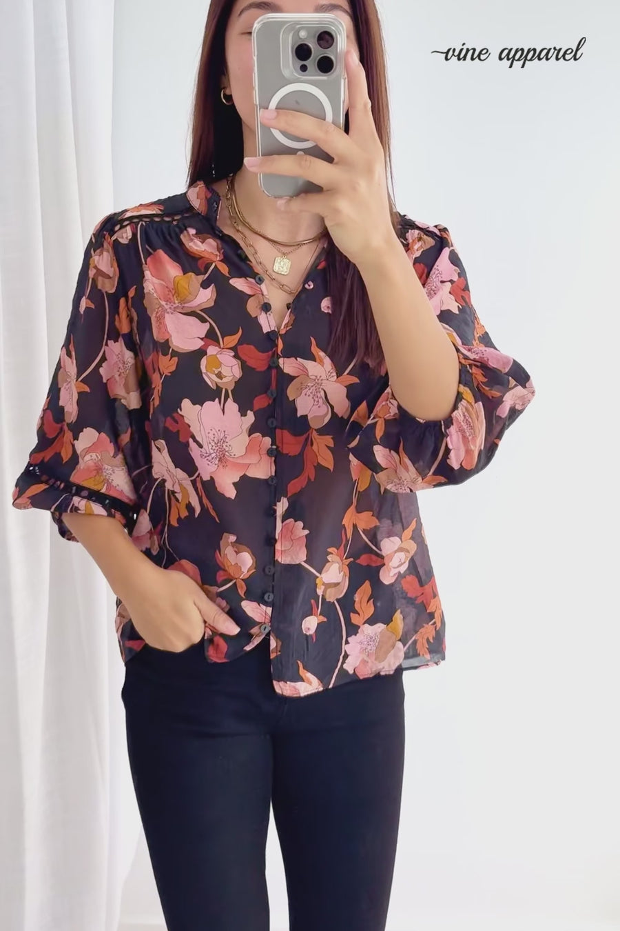 Black Blush Floral