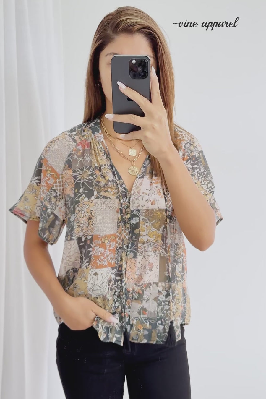 Black Multi Patchwork