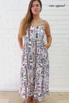 Blue Multi Print