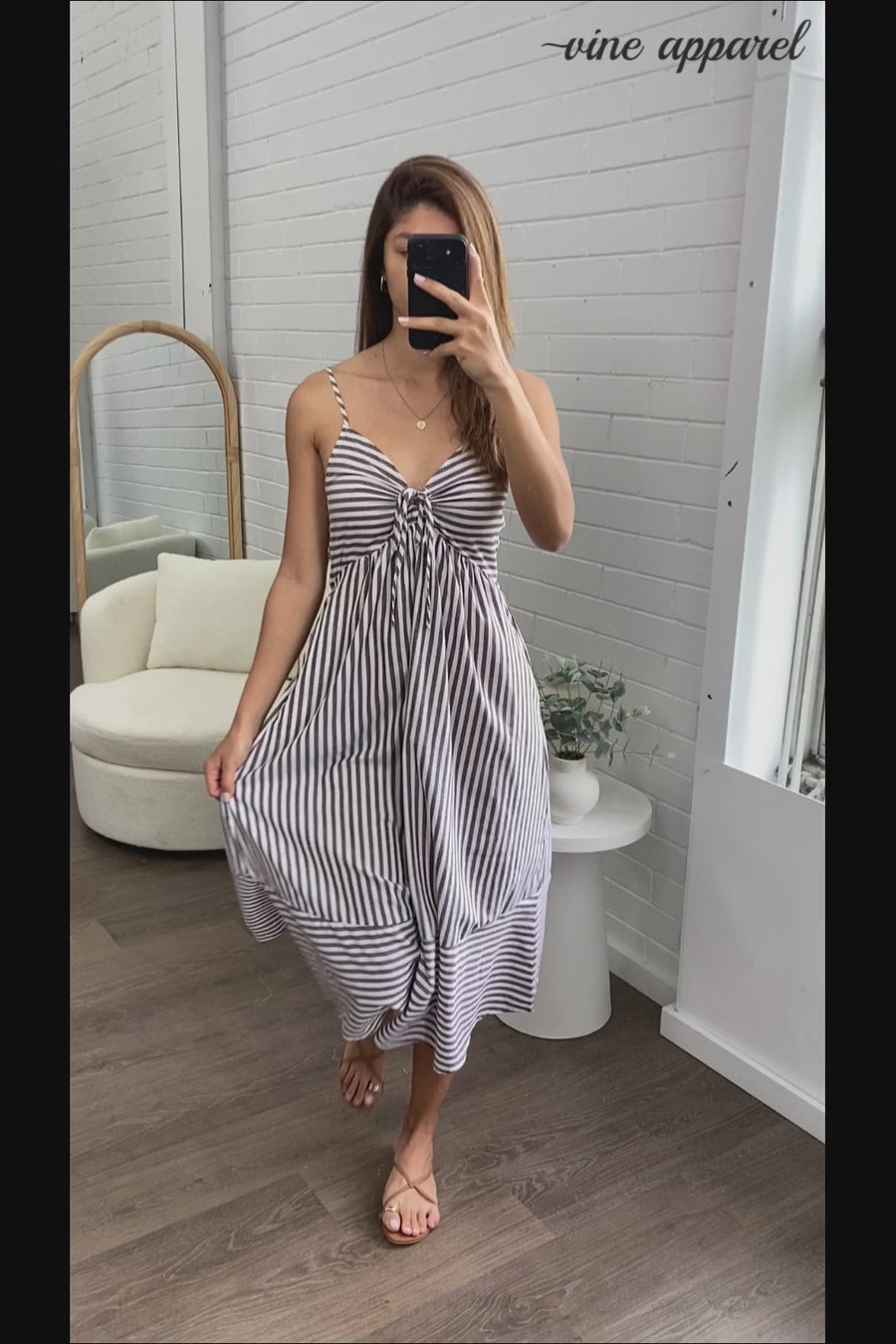 Slate White Stripe