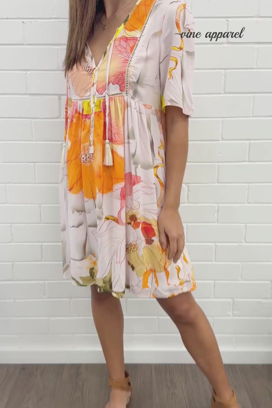 Orange Floral