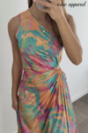Teal Multi Floral