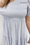 Blue White Stripe