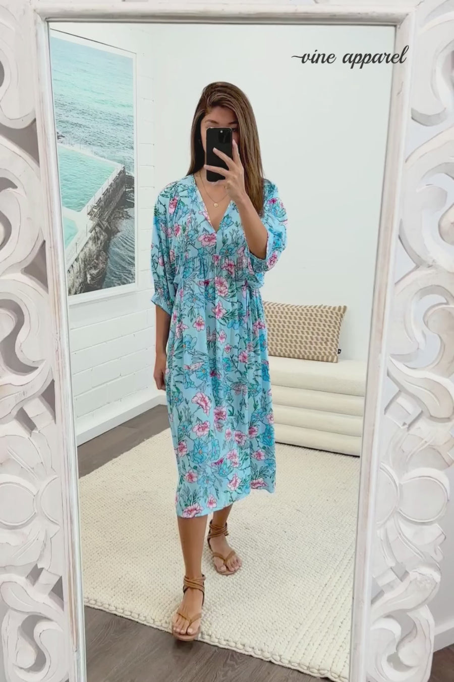 Sky Blue Floral