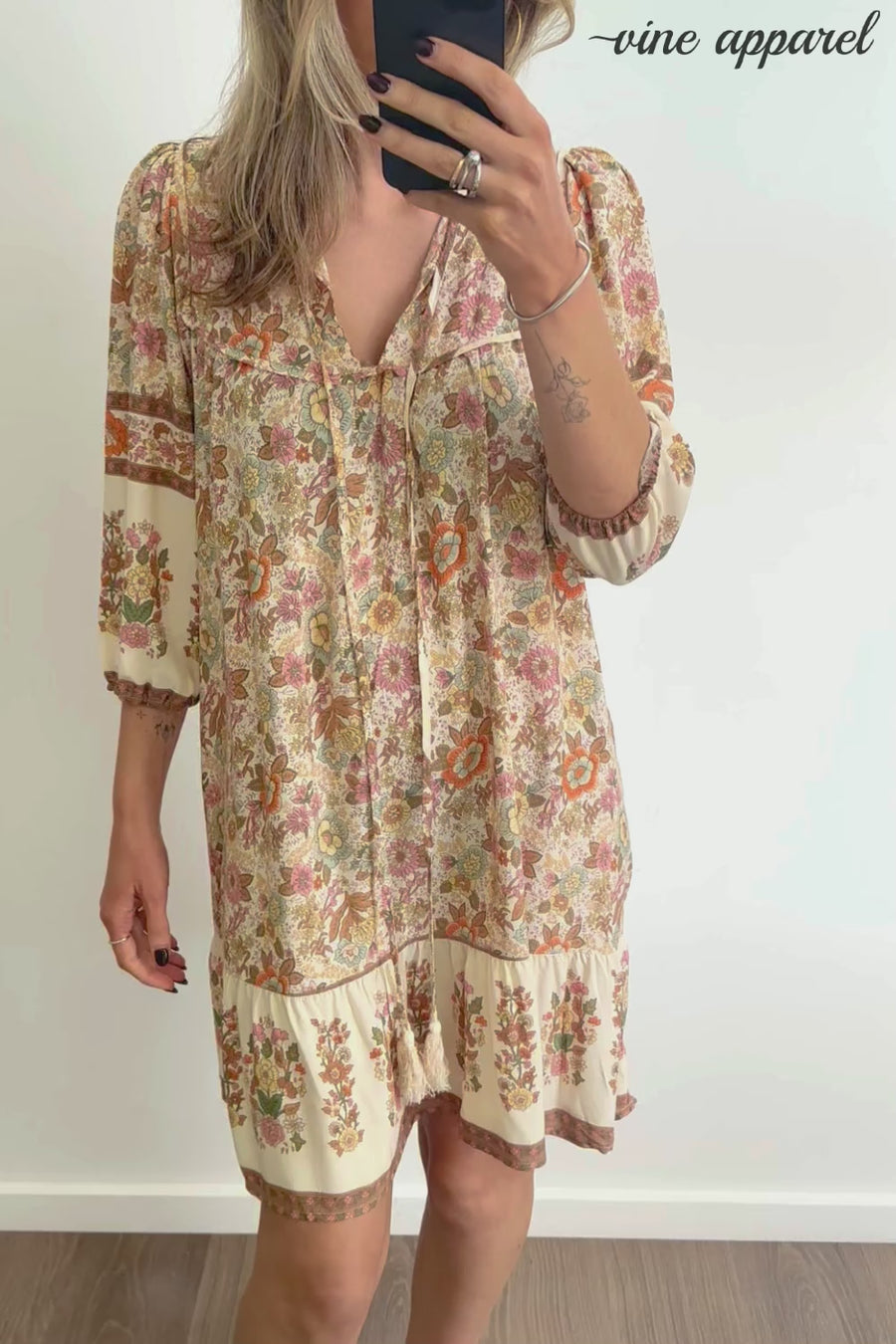 Cream Floral Multi