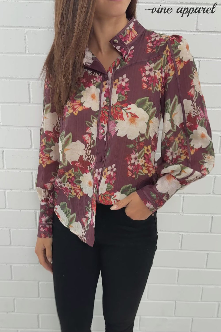 Burgundy Floral