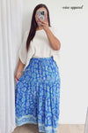 Blue Boho Floral