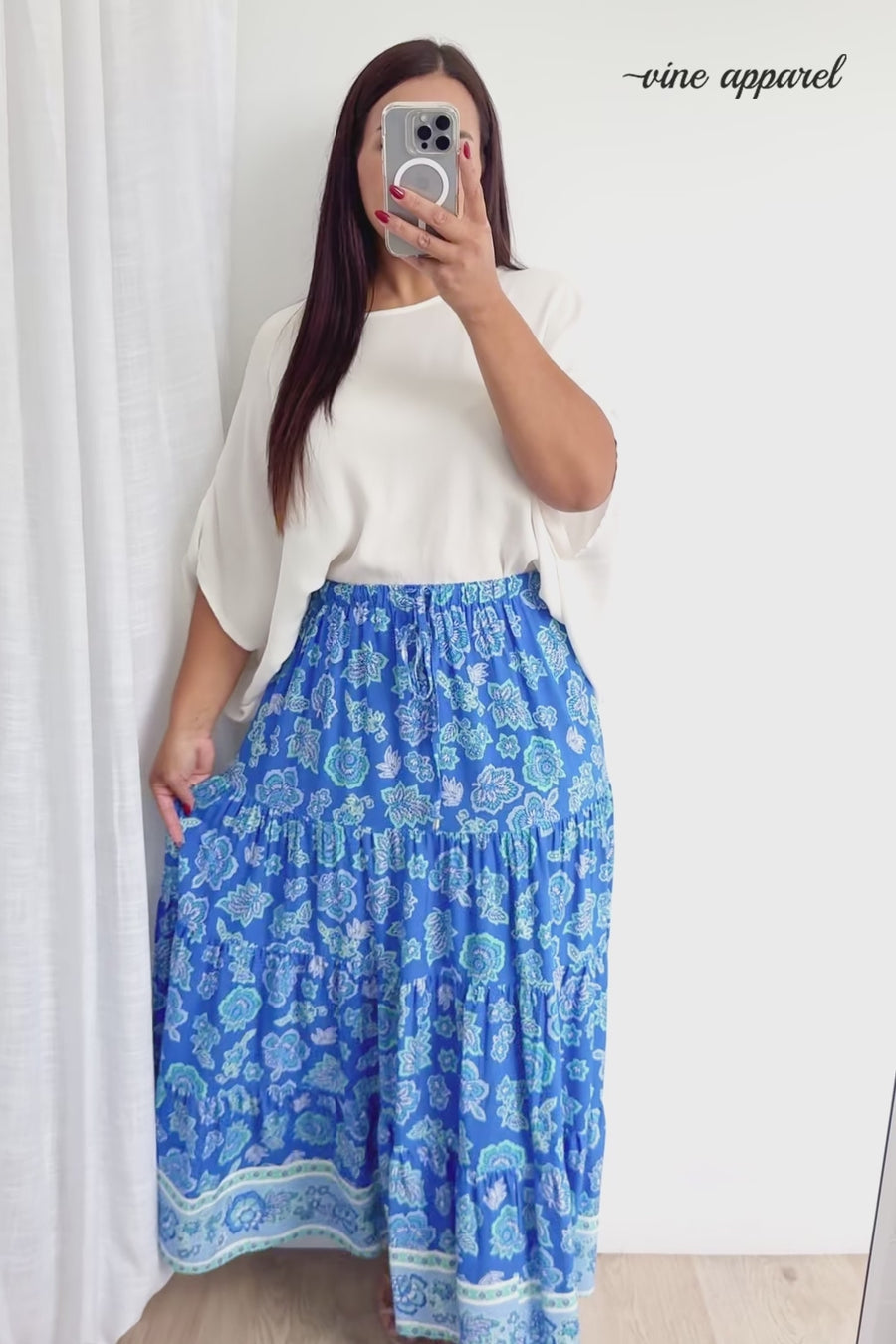 Blue Boho Floral