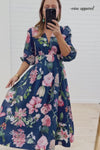 Navy Floral