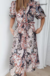 Chocolate Floral Paisley