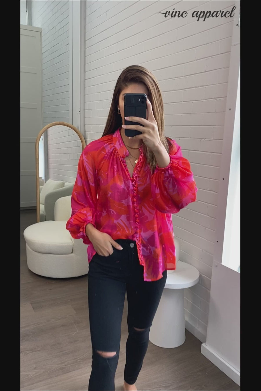 Pink Red Floral