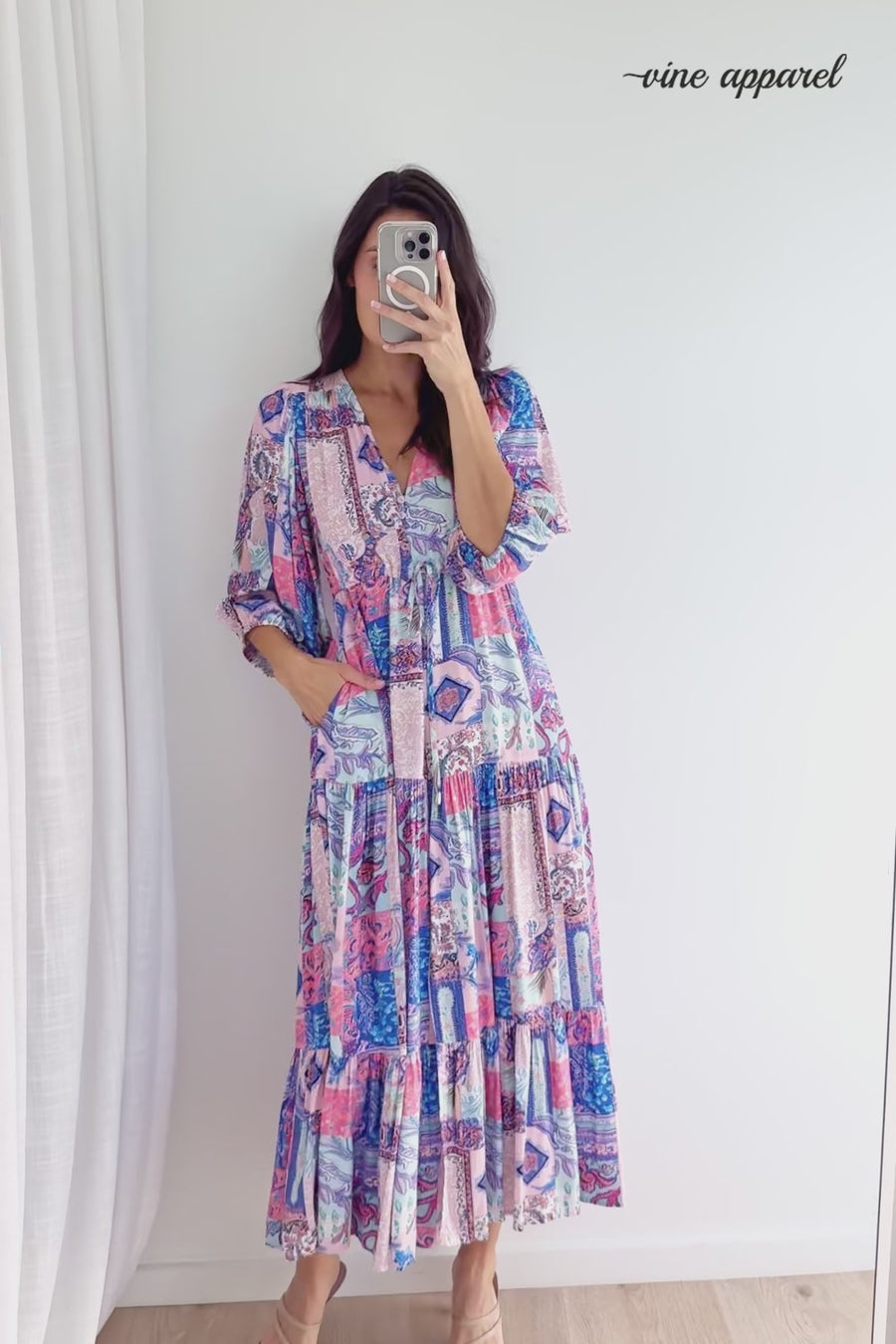 Blue Pink Patchwork
