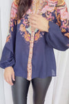 Navy Boarder Paisley