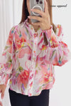 Peach Purple Floral