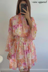Orange Pink Floral