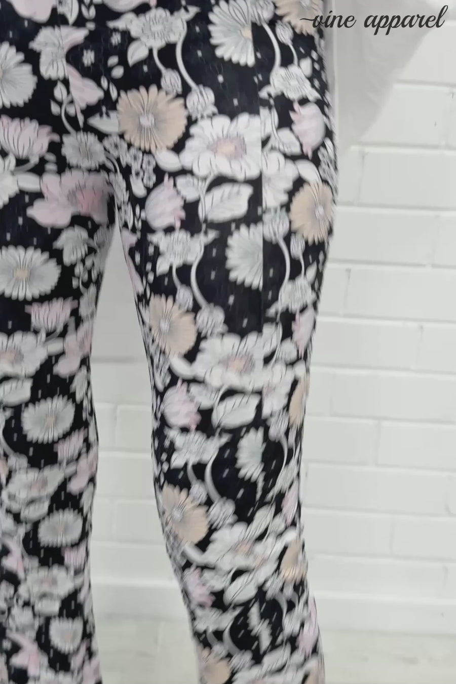 Black White Floral