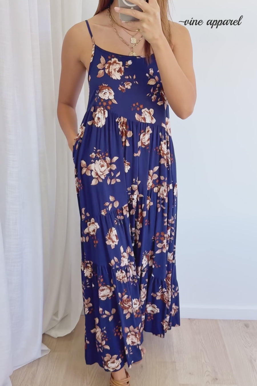 Navy Floral