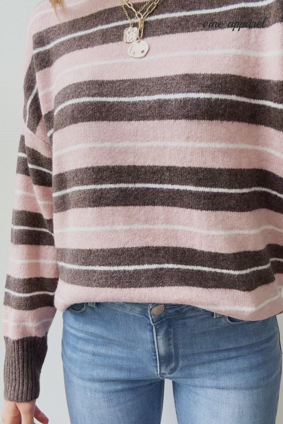 Peach Chocolate Stripe