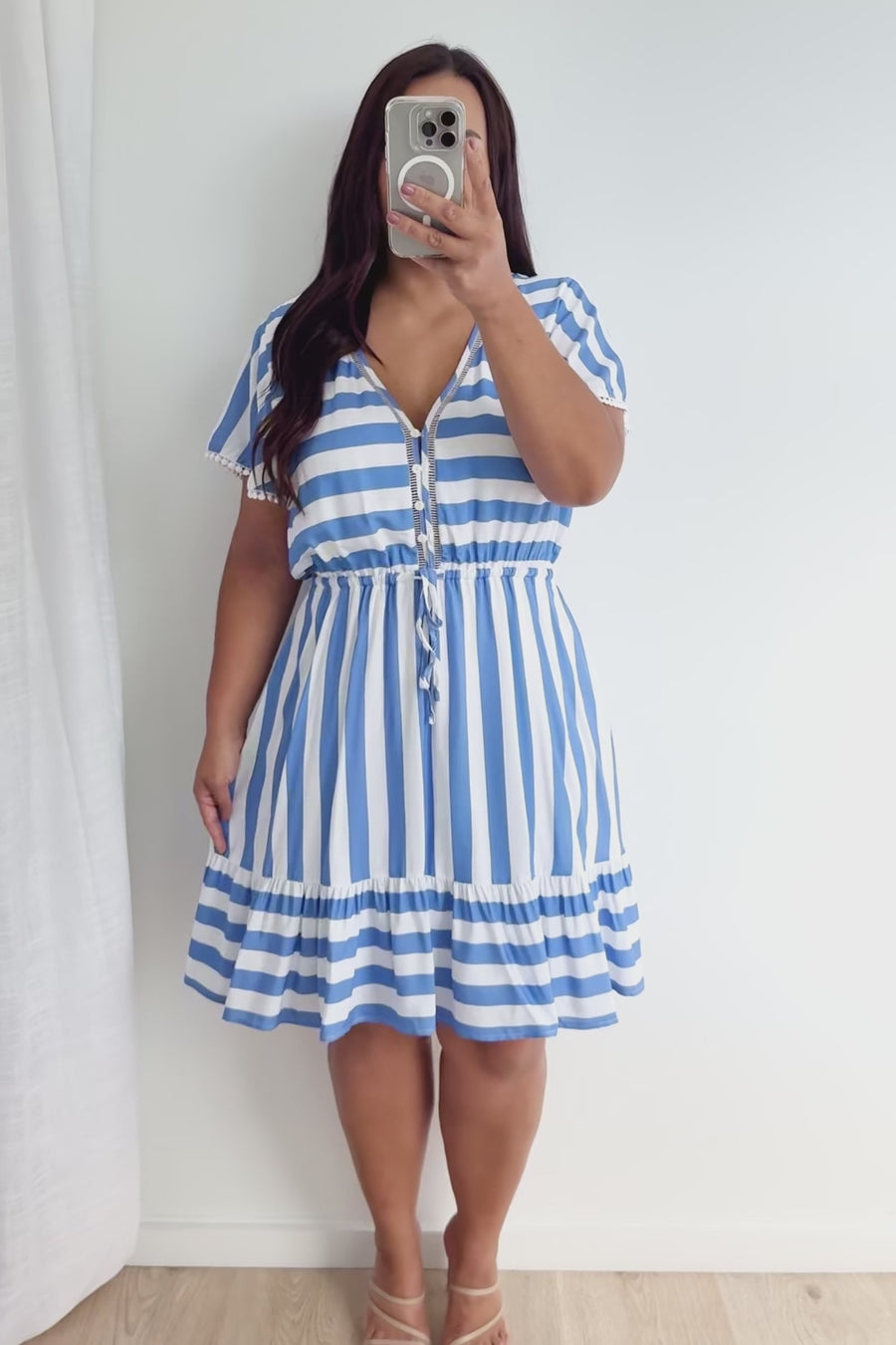 Blue White Stripe