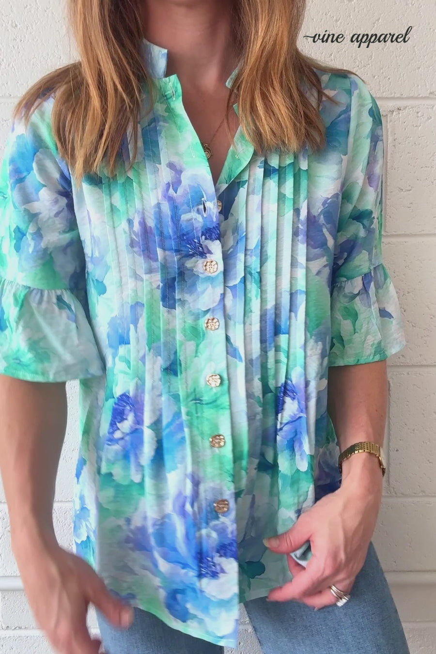 Blue Turquoise Floral