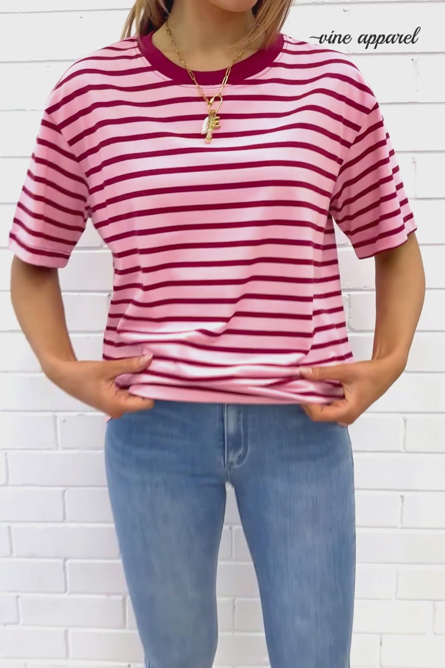 Burgundy Stripe