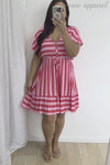 Pink Red Stripe