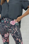 Black Pink Floral