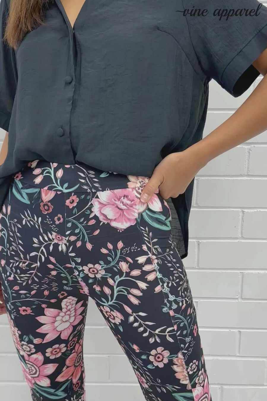 Black Pink Floral
