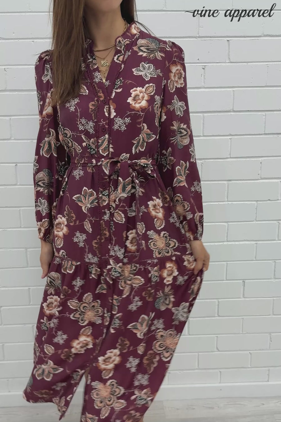 Burgundy Floral