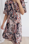 Chocolate Floral Paisley