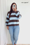 Chocolate Blue Stripe