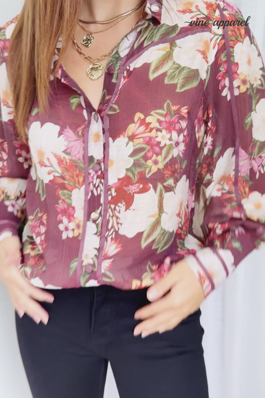 Burgundy Floral