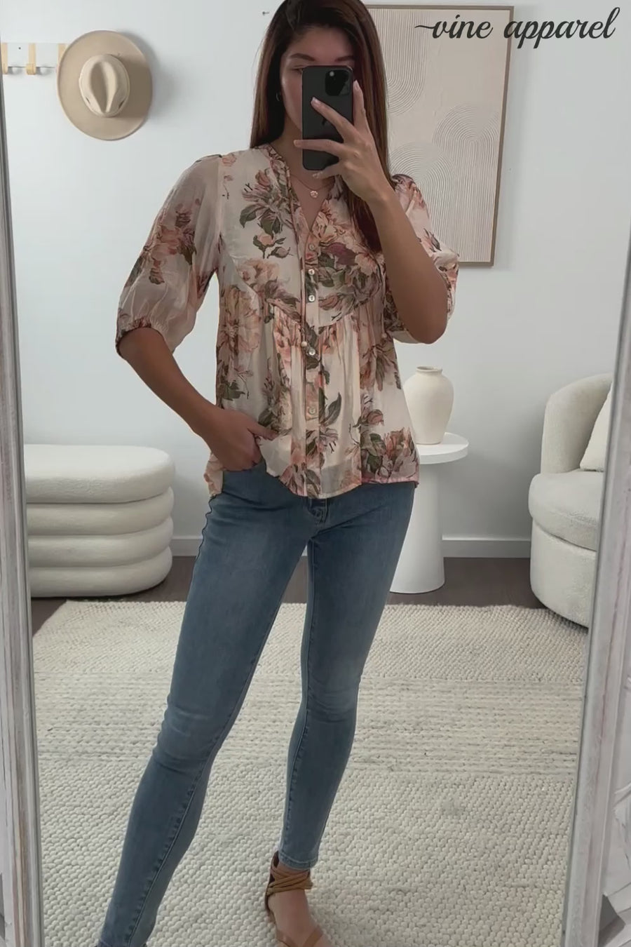 Peach Floral