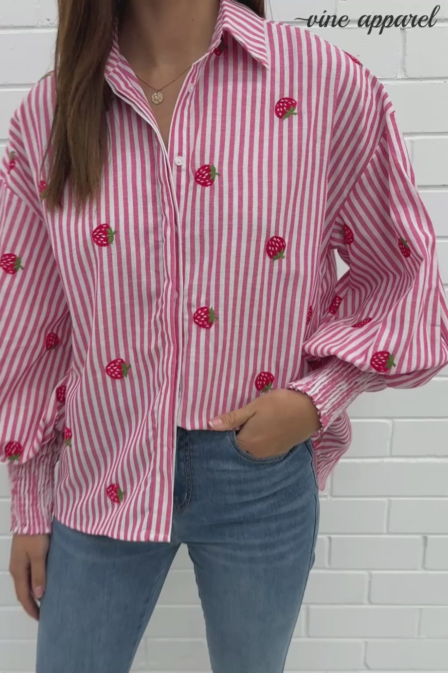 Berry Pink Stripe