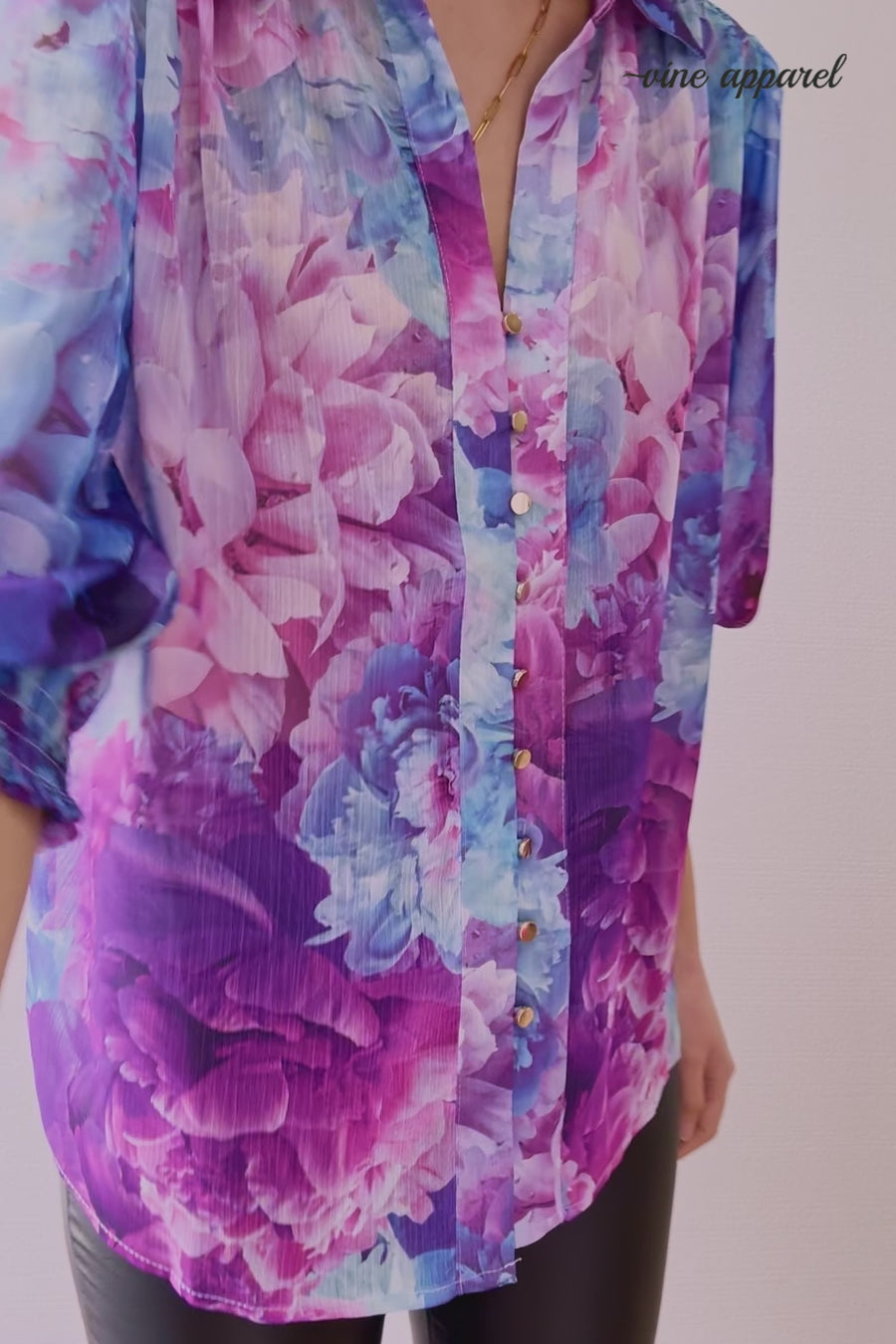 Purple Blue Floral