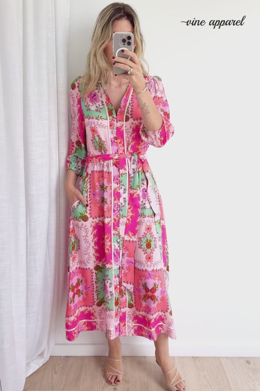 Pink Floral Patchwork