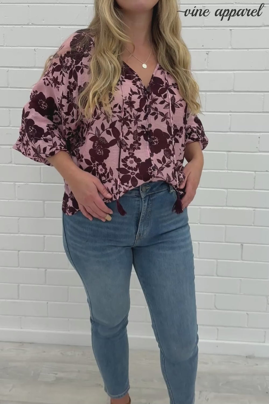 Pink Wine Floral