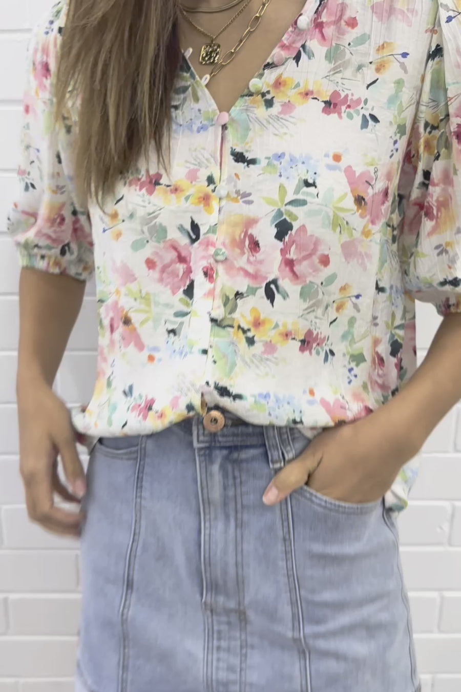 Pink Watercolour Floral
