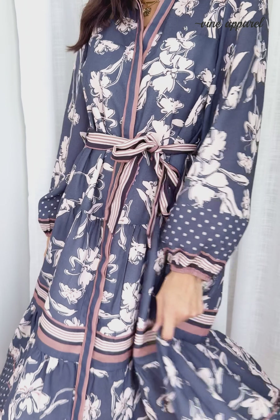 Dusty Blue Floral