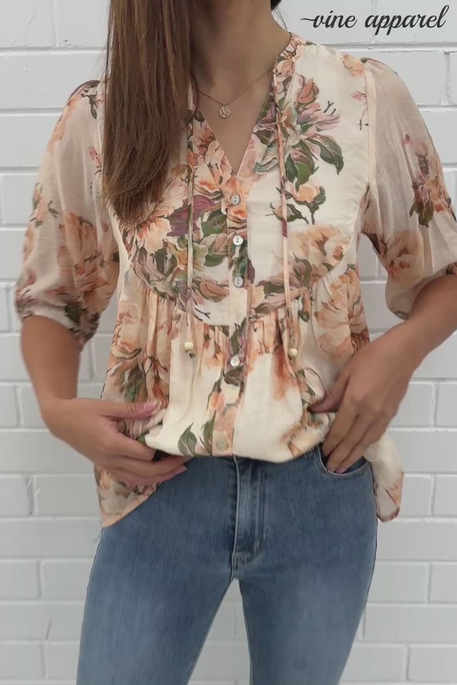 Peach Floral