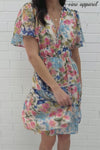 Blue Pink Floral