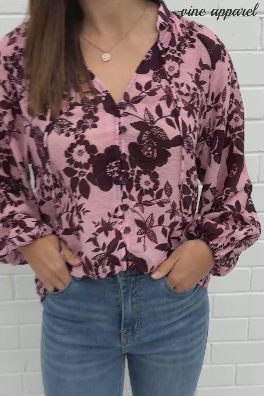 Pink Wine Floral
