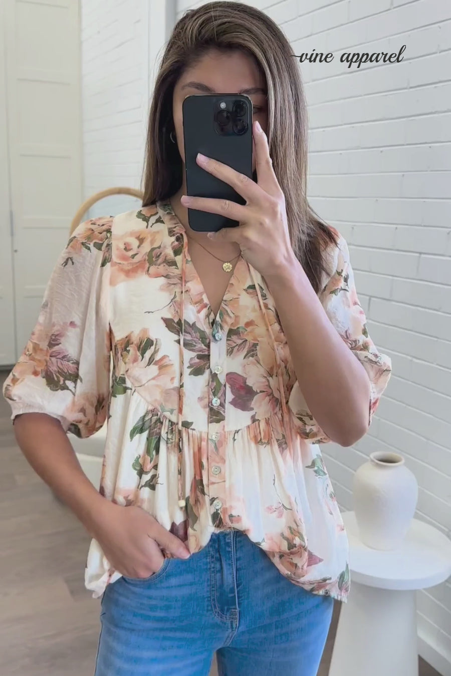 Peach Floral