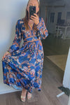 Navy Blue Print