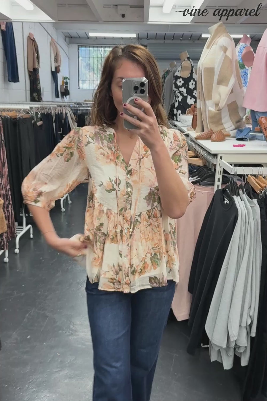 Peach Floral