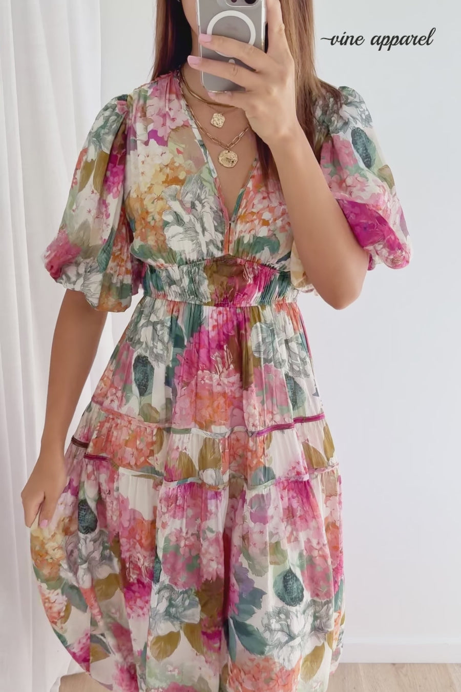 Magenta Apricot Hydrangea