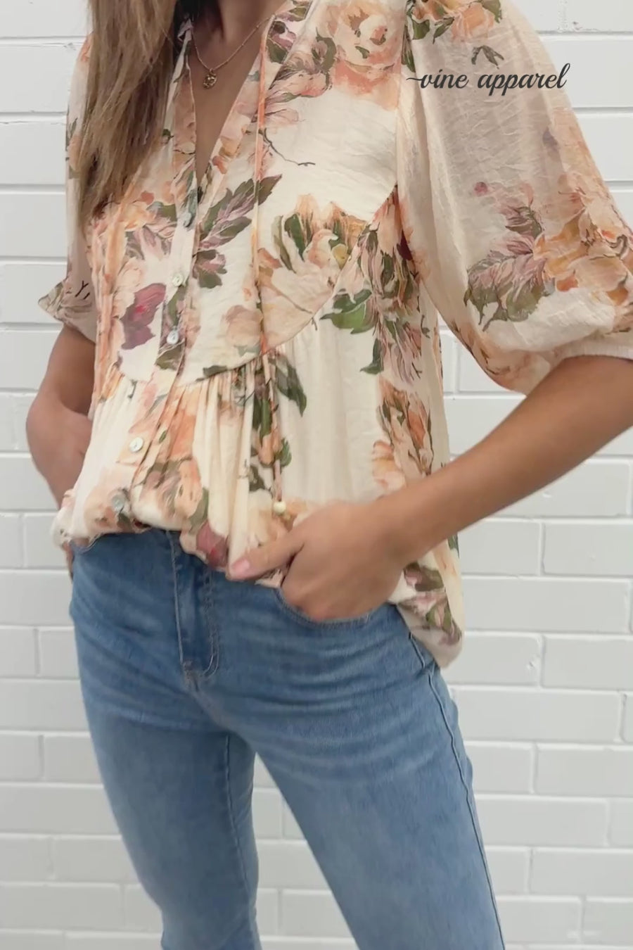 Peach Floral