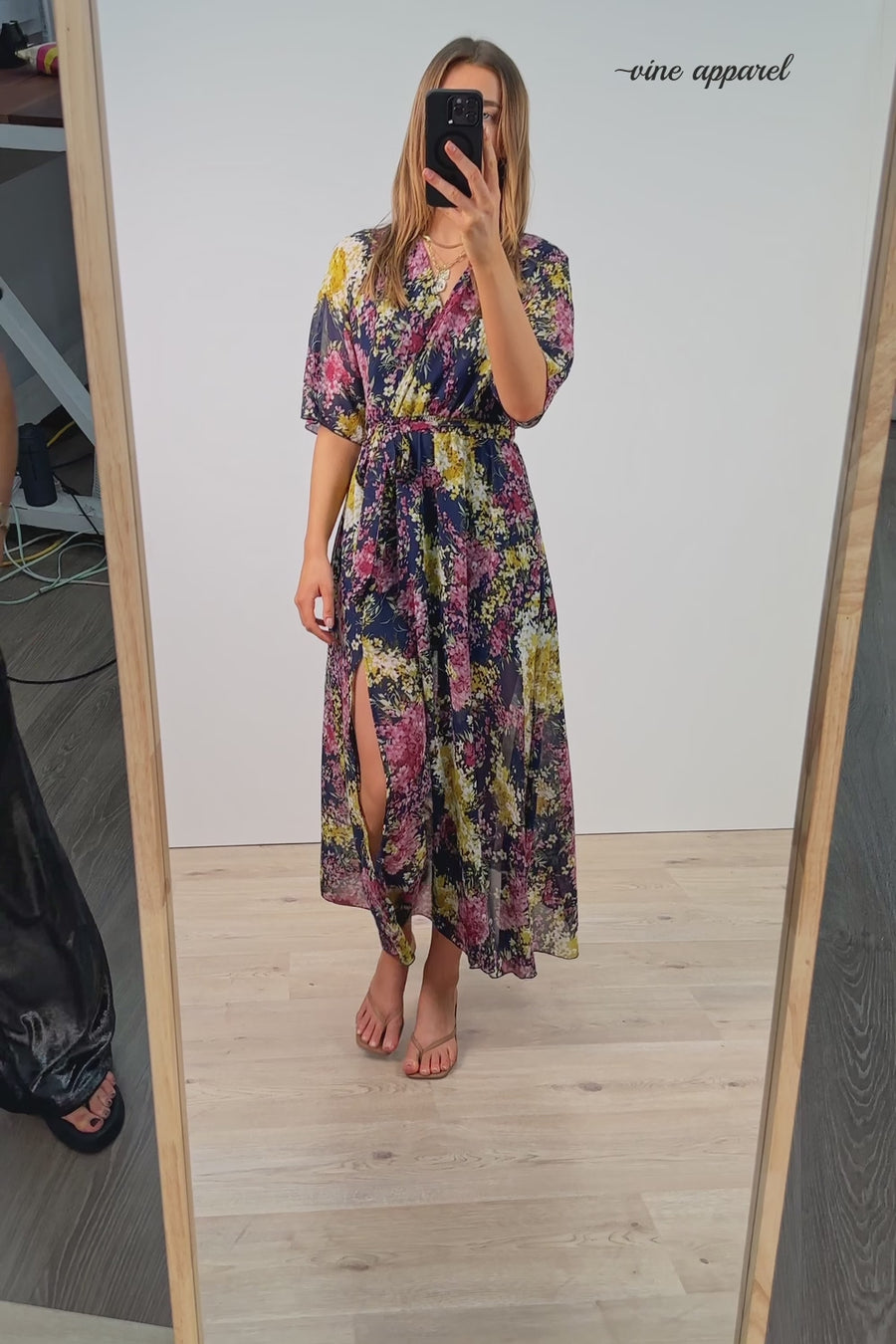 Navy Floral